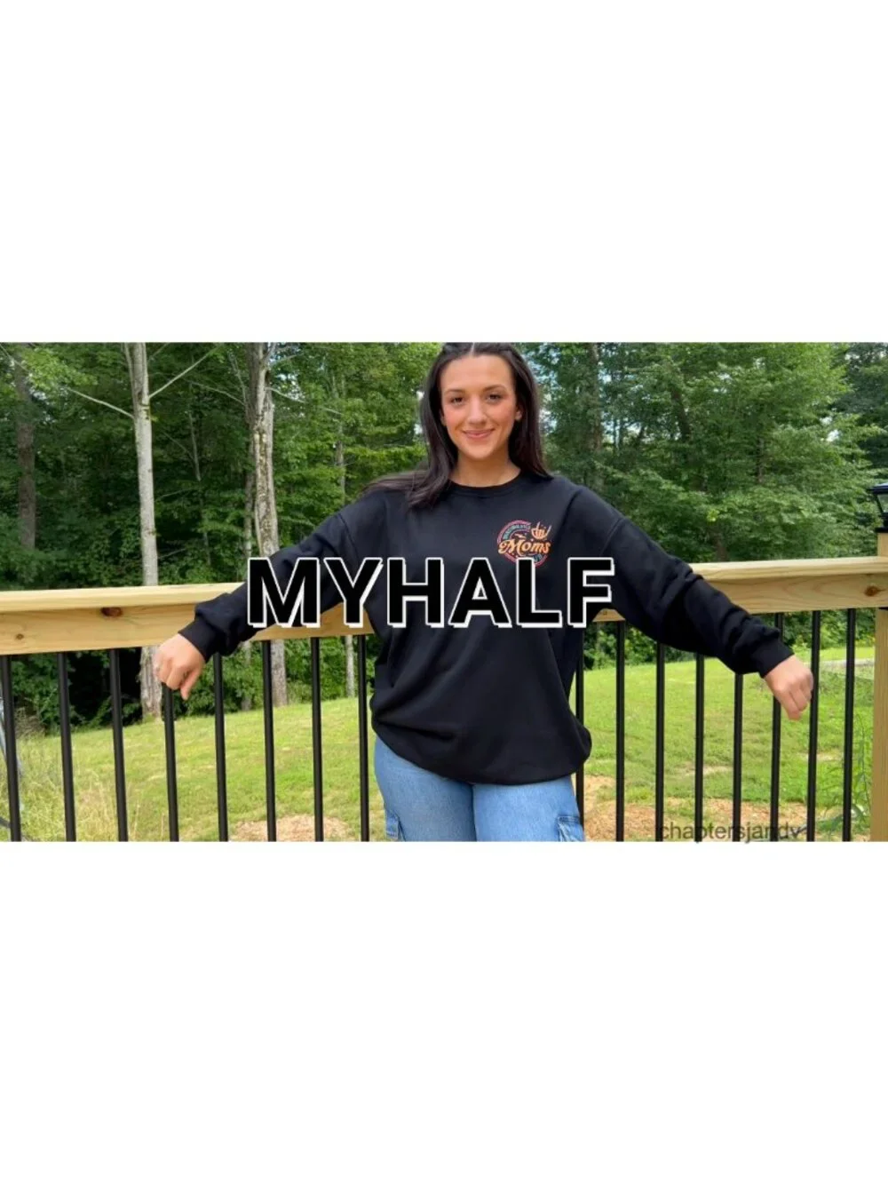 Oversized Mama Sweatshirt Crewneck Pullover Cotton Mom Life Top